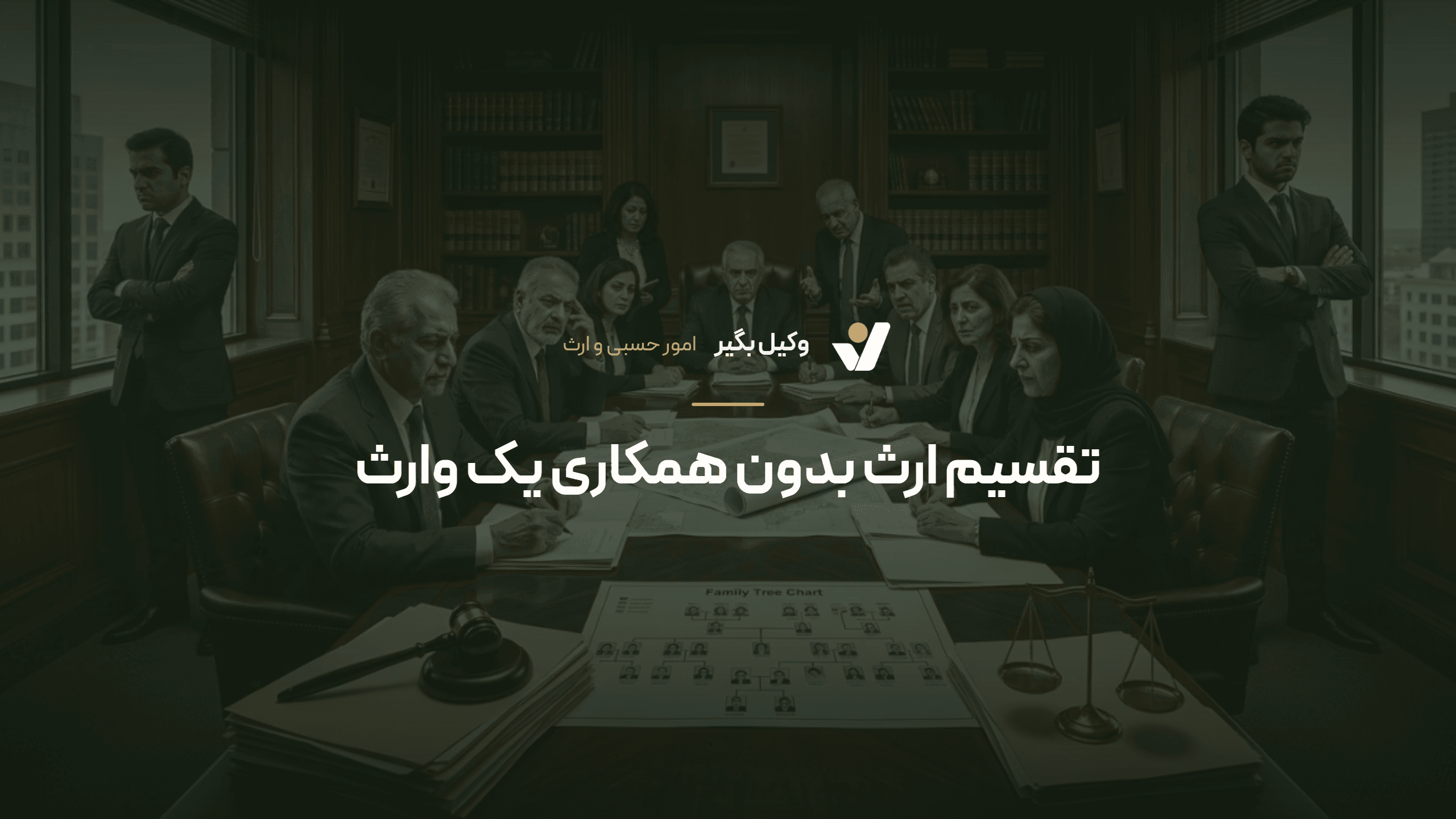 تقسیم ارث بدون همکاری یک وارث — راهنمای قانونی