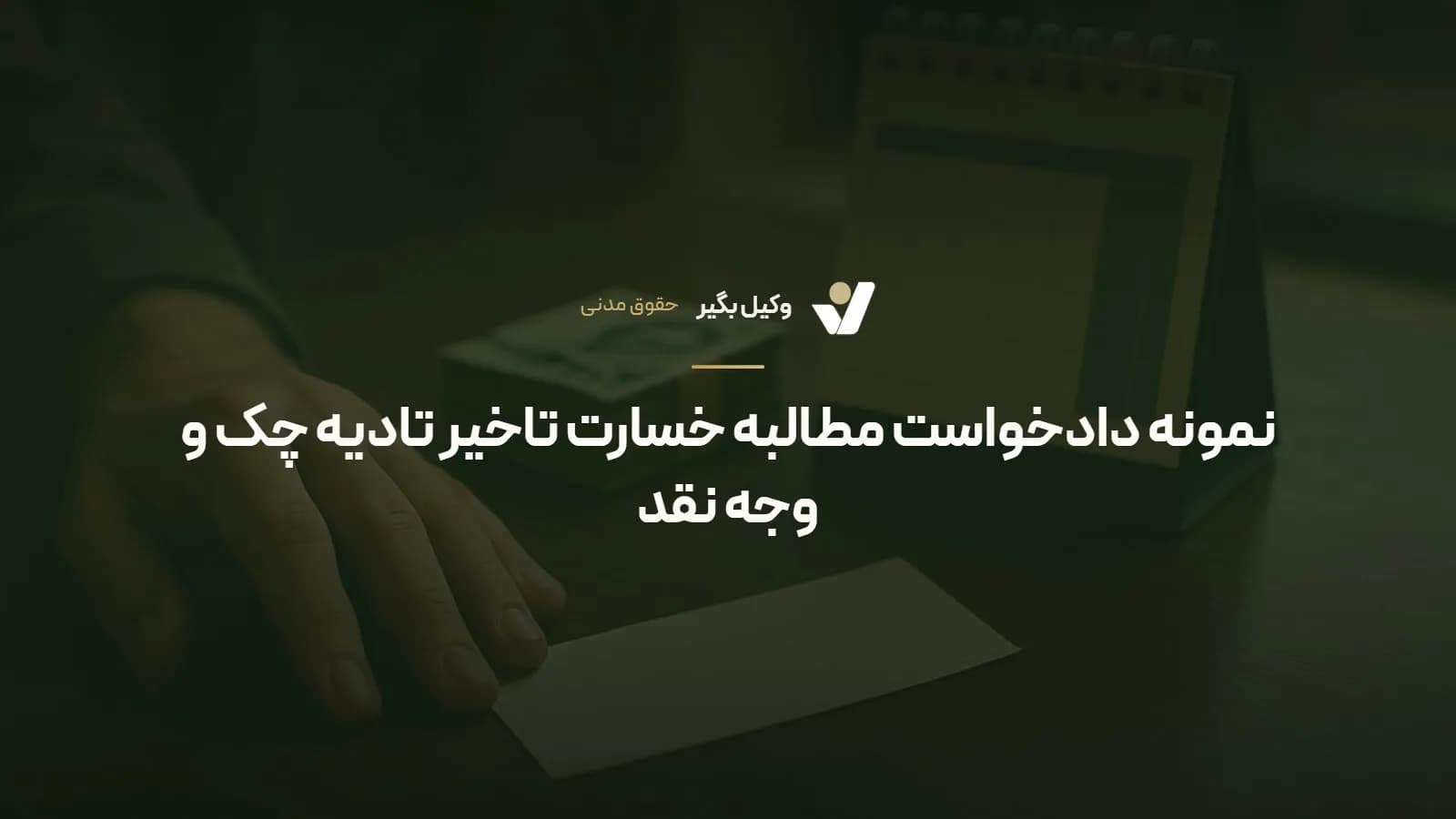 نمونه دادخواست مطالبه خسارت تاخیر تادیه چک و وجه نقد