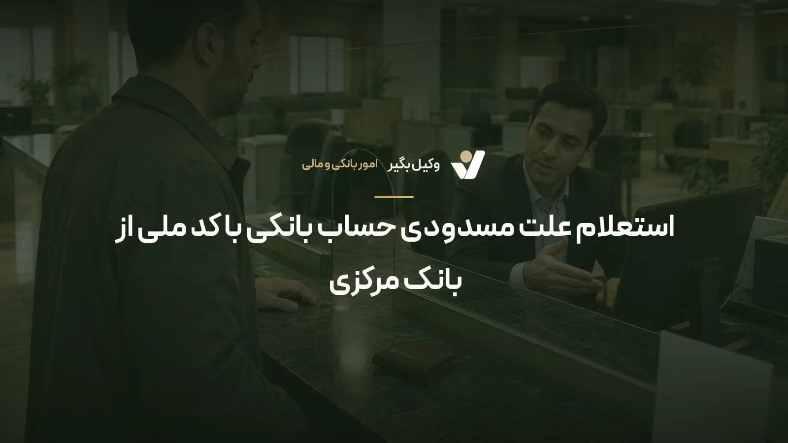 استعلام علت مسدودی حساب بانکی با کد ملی از بانک مرکزی