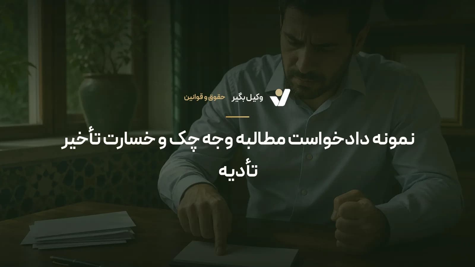 نمونه دادخواست مطالبه وجه چک و خسارت تأخیر تأدیه